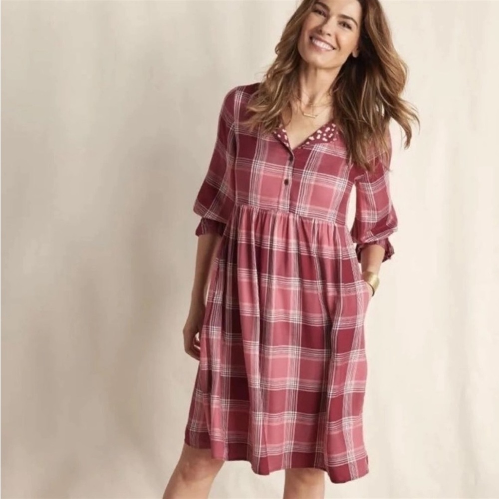 NWT Matilda Jane Plaid Brushed Flannel Dress M